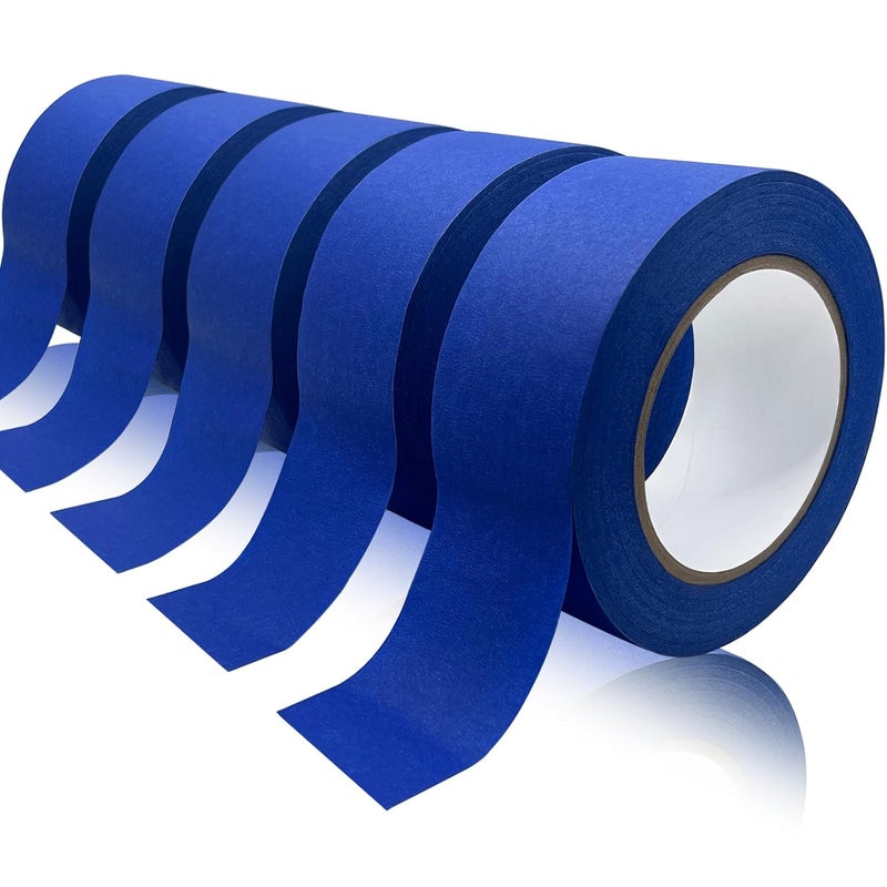 SmaringWing Painters Tape 2 Inch Wide, Masking Tape, Blue Tape, Professional Paint Paper Tape for Multi-Purpose, Artist Painting Tapes, DIY Crafts Arts, Protects Surfaces, Removes Easily, 5 Rolls, 1.88IN x 60.1YD - Image 1